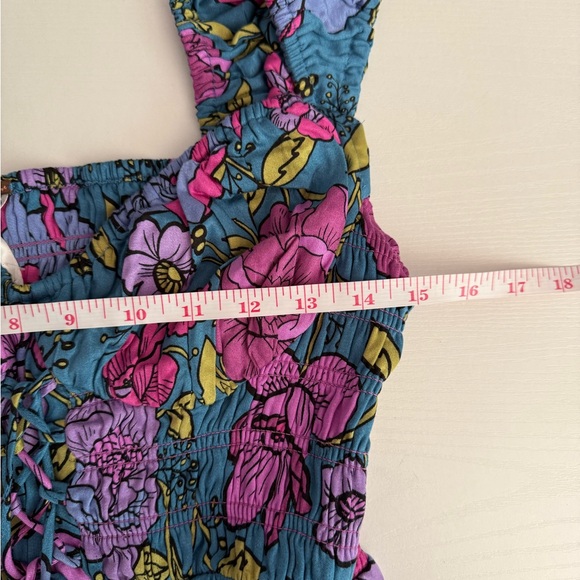 Free People Rolling Hills Jumpsuit Bluebell Combo OB1617140 NWT Size M - Picture 7 of 13